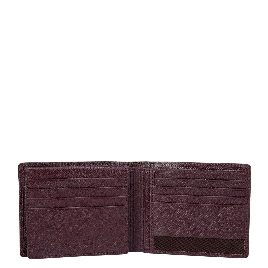 Burgundy Franzy Bifold Wallet With Flap