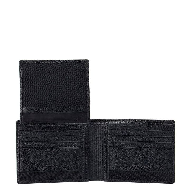 Black Franzy Bifold Wallet With Flap