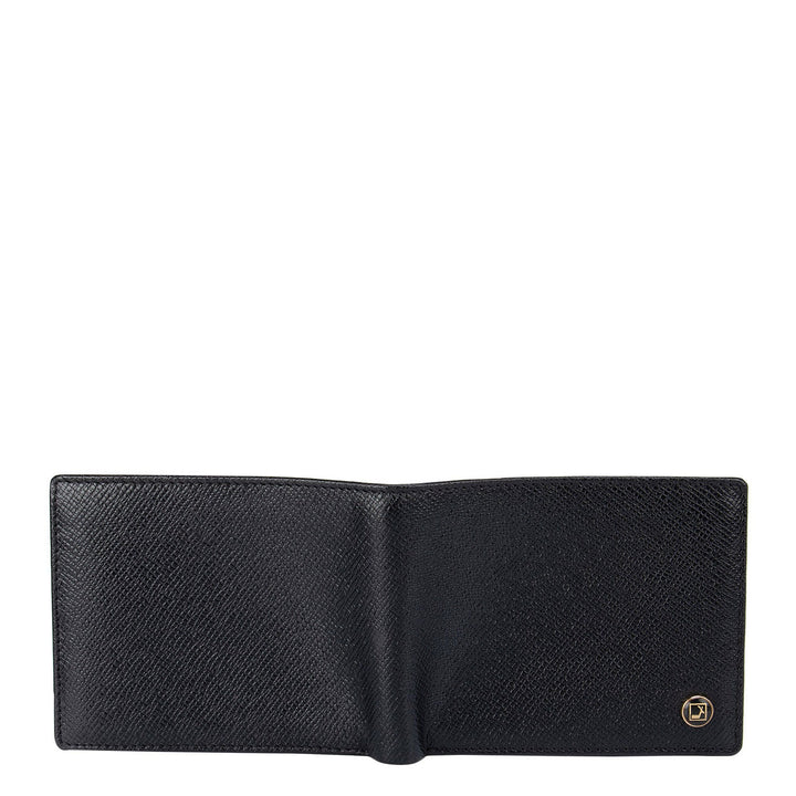 Black Franzy Bifold Wallet With Flap