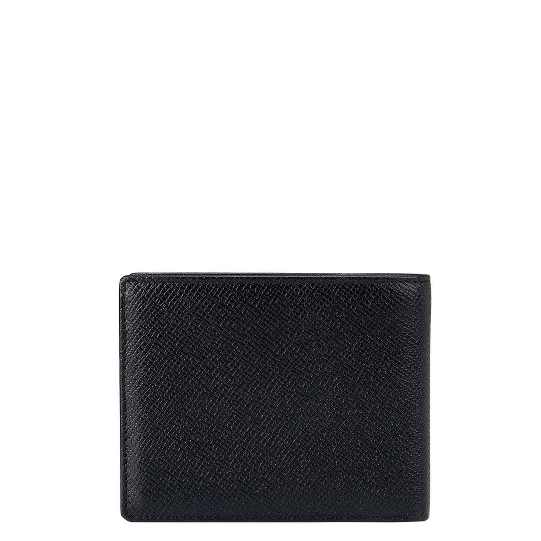 Black Franzy Bifold Wallet With Flap