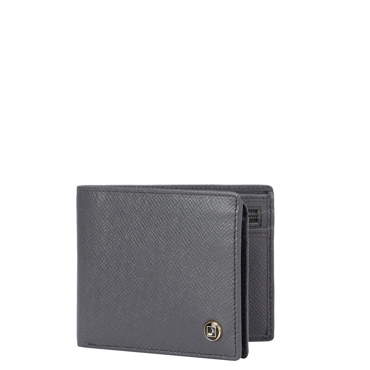 Grey Franzy Bifold Wallet With Flap