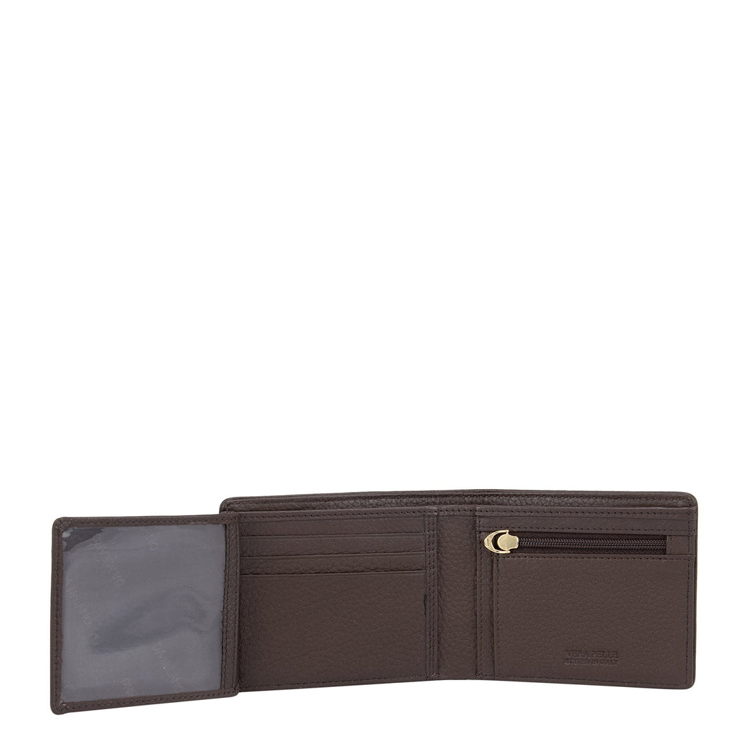 Brown Wax Mens Wallet