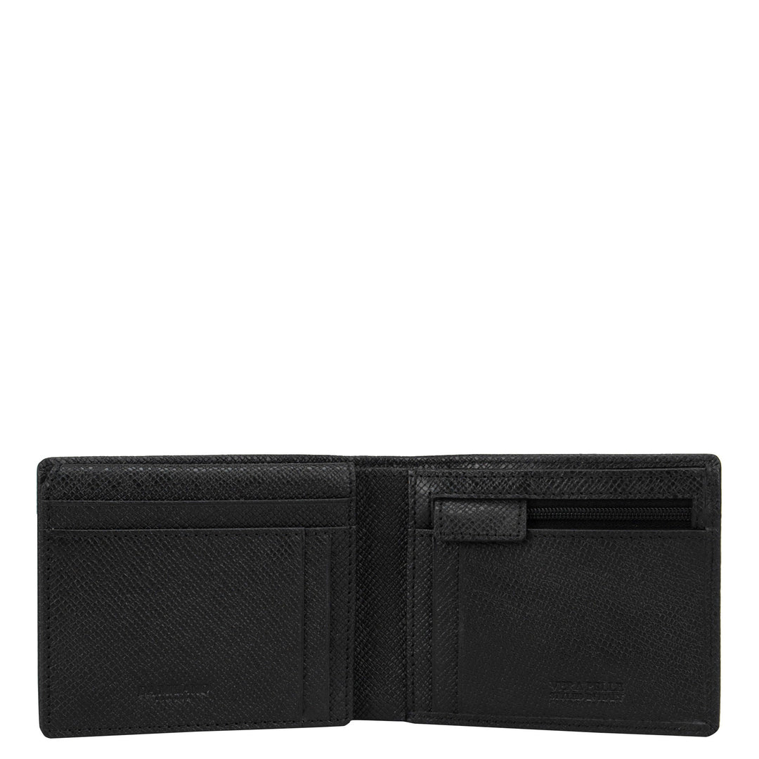 Franzy Leather Mens Wallet - Black