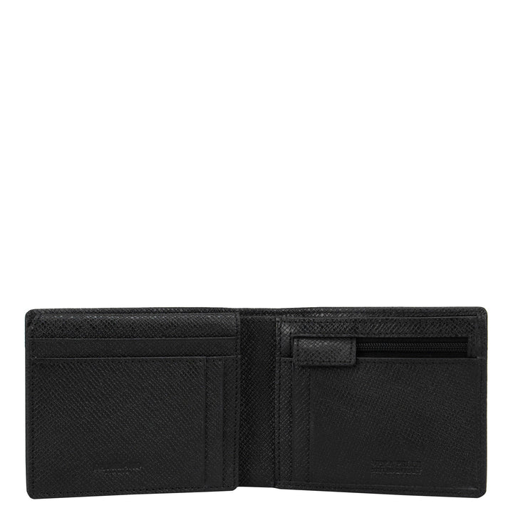 Franzy Leather Mens Wallet - Black