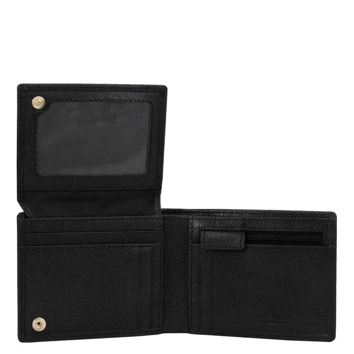 Franzy Leather Mens Wallet - Black