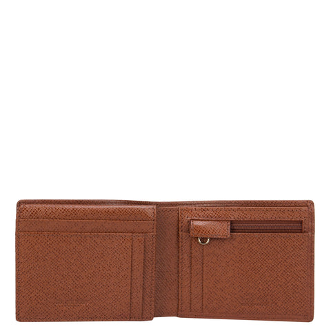 Brown Franzy Bifold Wallet With Flap