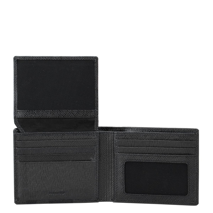 Black Franzy Men'S Bifold Wallet With Flap