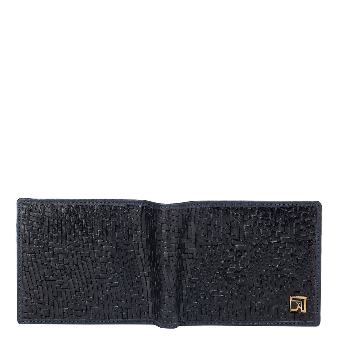 Black Mat-Emboss Bifold Wallet