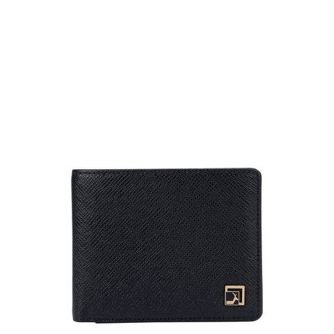 Franzy Leather Mens Wallet - Black