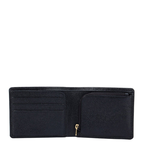 Franzy Leather Mens Wallet - Black