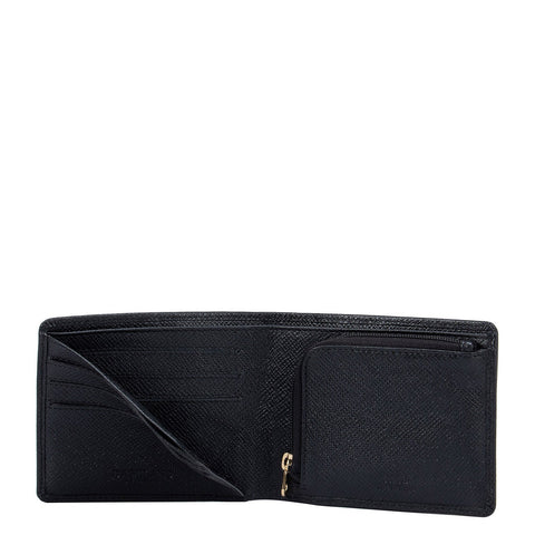 Franzy Leather Mens Wallet - Black