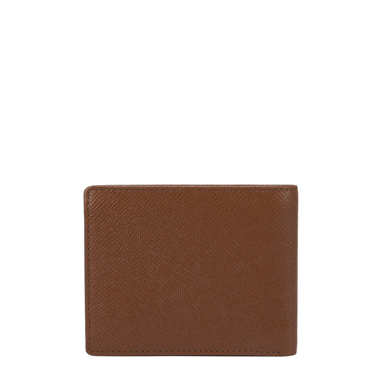Franzy Leather Mens Wallet - Cognac & Grey