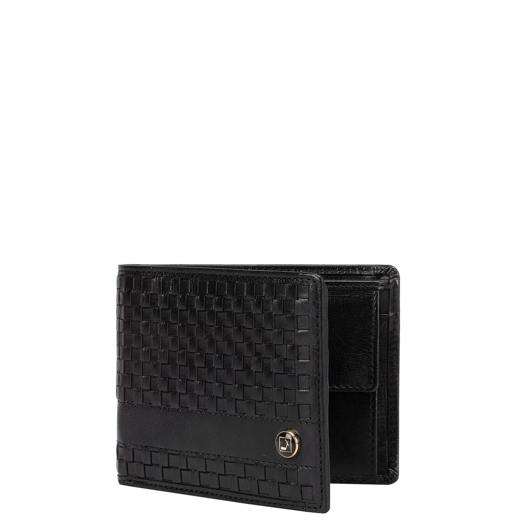 Black Mat & Plain Bifold Men's Wallet