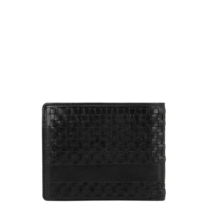 Black Mat & Plain Bifold Men's Wallet