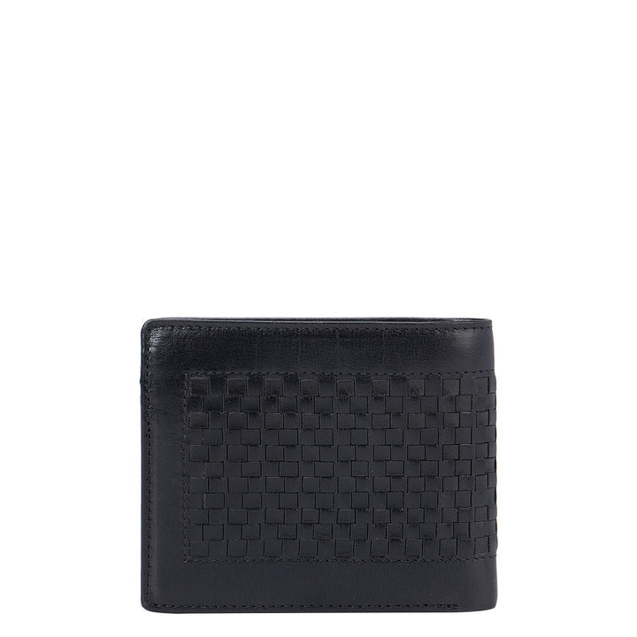 Black Mat and Plain Bifold Men's Wallet