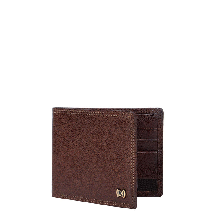 Cognac Elephant Pattern Bifold Men's Wallet