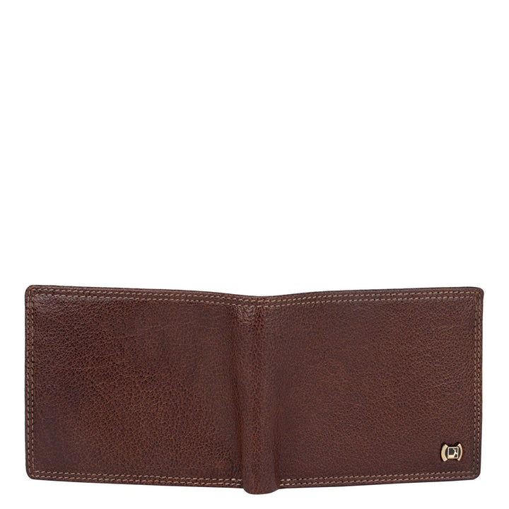 Cognac Elephant Pattern Bifold Men's Wallet