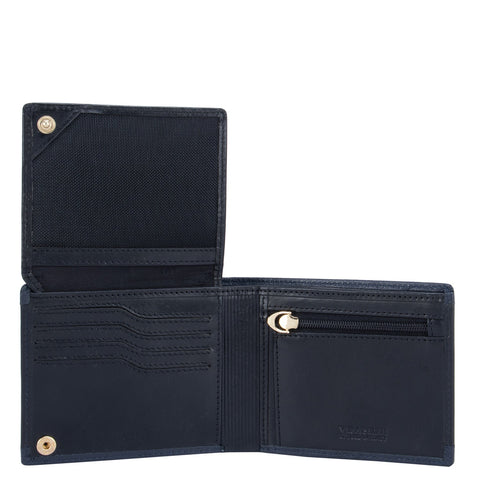 Plain Leather Mens Wallet - Black