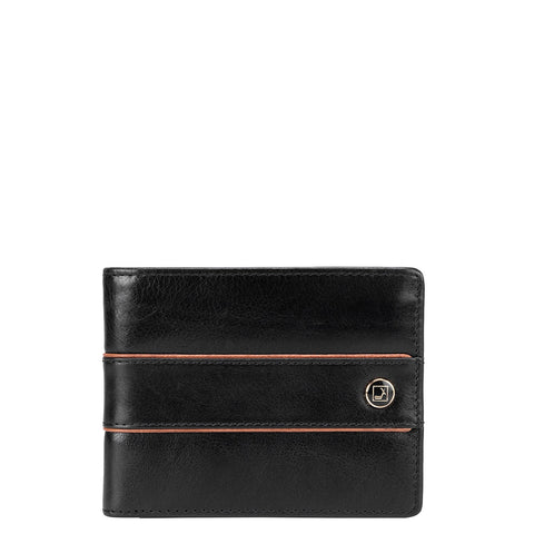 Plain Leather Mens Wallet - Black