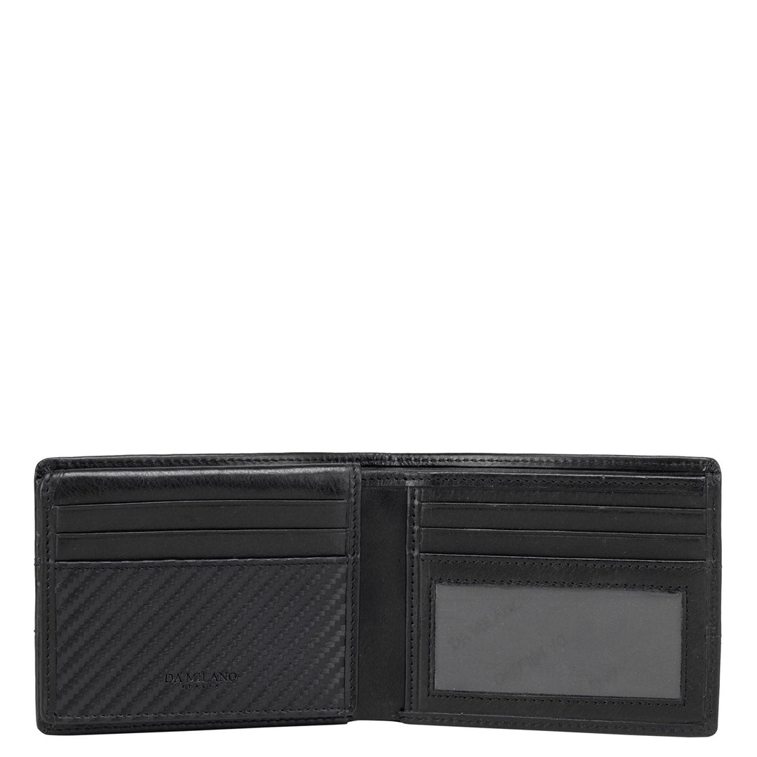 Plain Leather Mens Wallet - Black