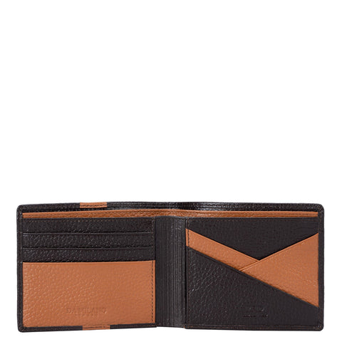 Wax Leather Mens Wallet - Chocolate