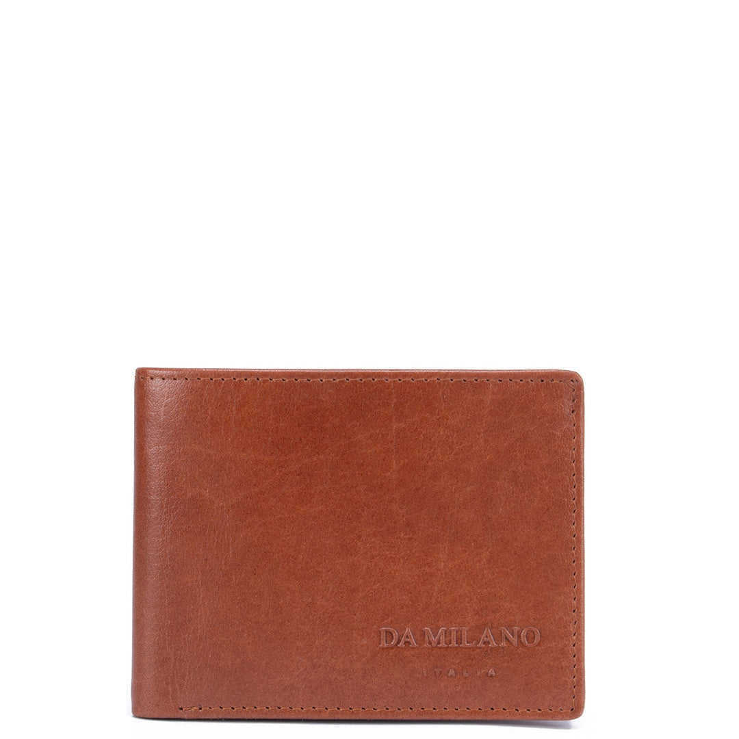 Cognac Plain Mens Wallet