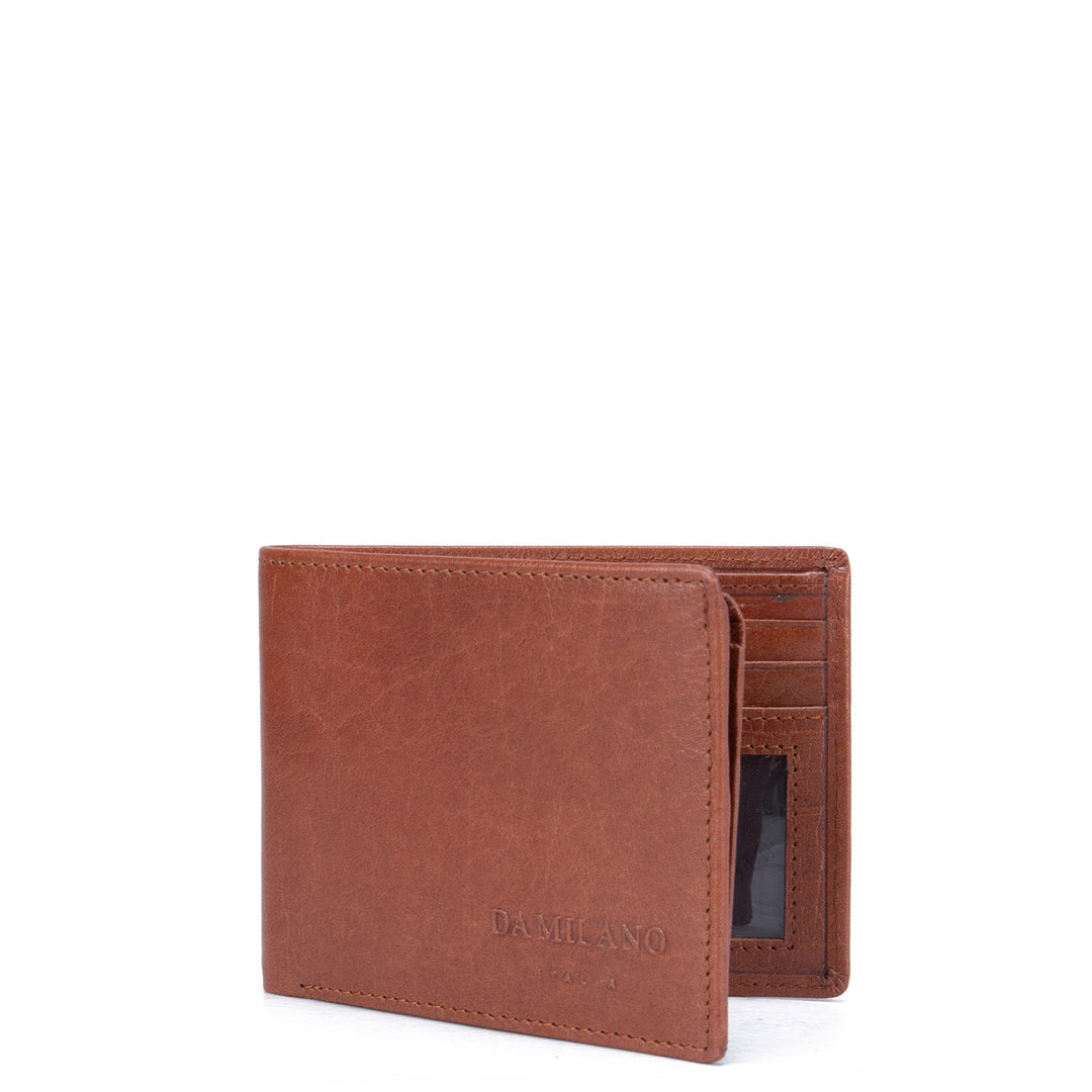 Cognac Plain Mens Wallet