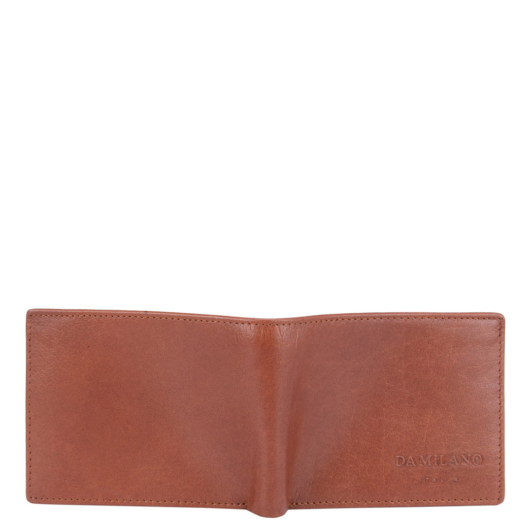 Cognac Plain Mens Wallet