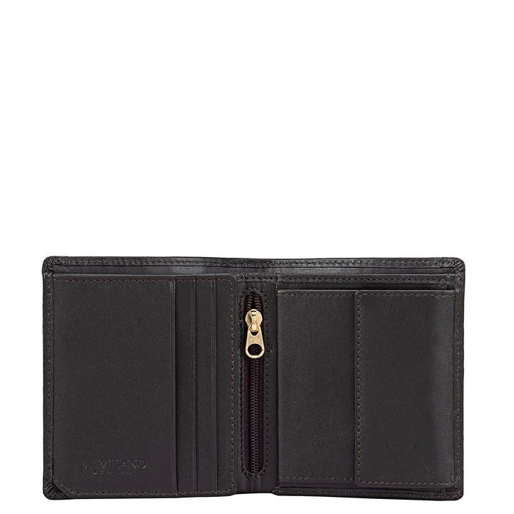 Brown Croco Effect Bifold Men's Wallet