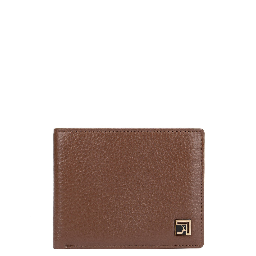 Cognac Wax Mens Wallet