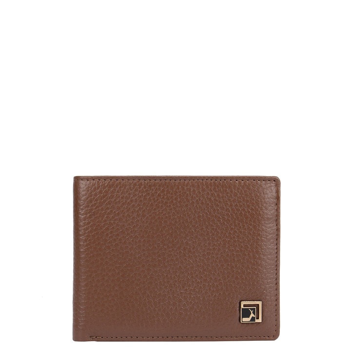 Cognac Wax Mens Wallet