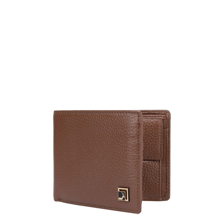 Cognac Wax Mens Wallet