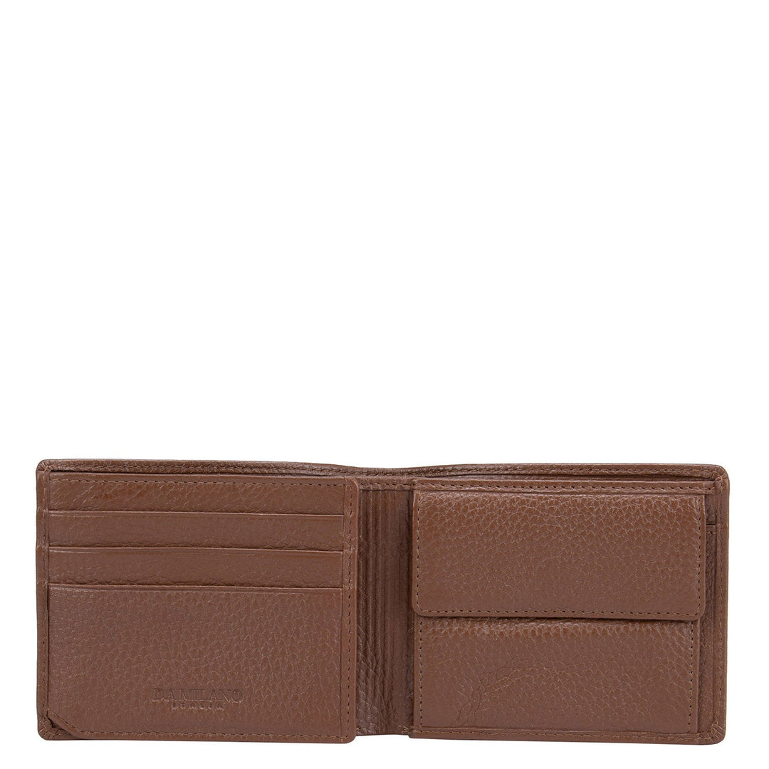 Cognac Wax Mens Wallet