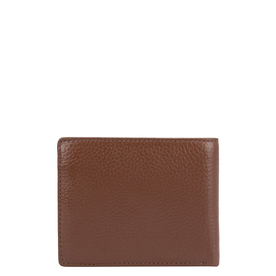 Cognac Wax Mens Wallet