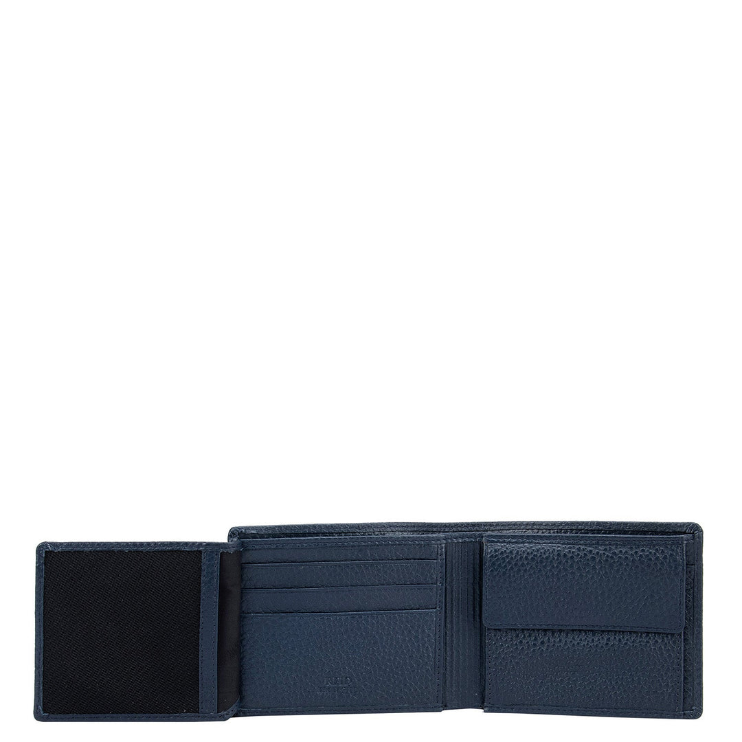 Blue Wax Mens Wallet