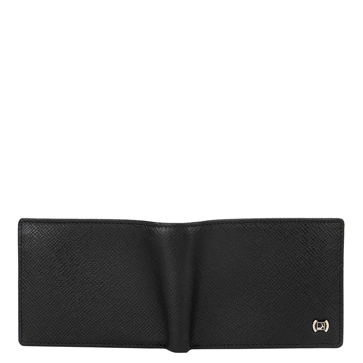 Black Franzy Bifold Wallet with Flap