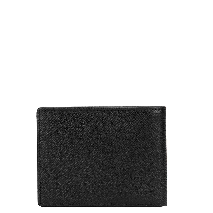 Black Franzy Bifold Wallet with Flap