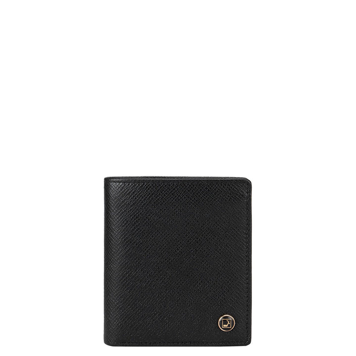 Black Franzy Bifold Wallet With Flap