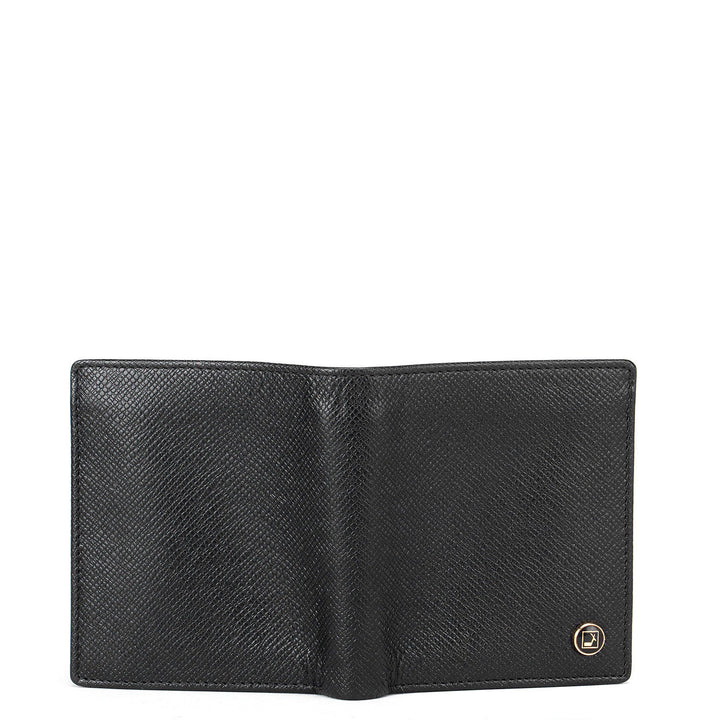 Black Franzy Bifold Wallet With Flap