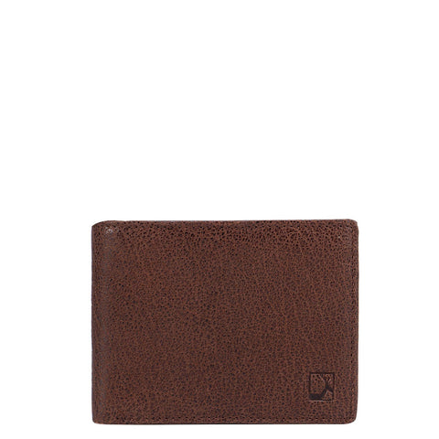 Cognac Elephant Pattern Bifold Wallet