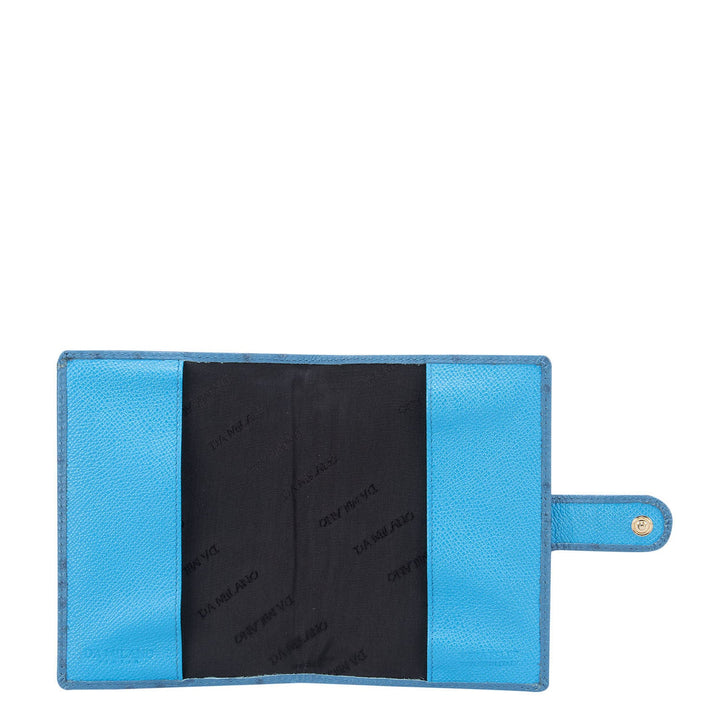 Blue Ostrich Effect Passport Case