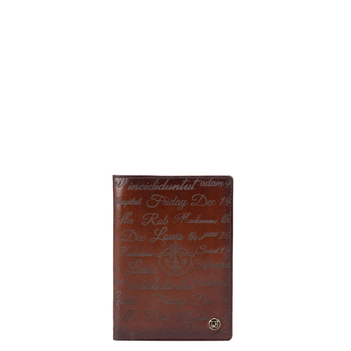 Signato Leather Passport Case - Cognac