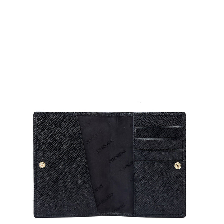 Croco Leather Passport Case - Orchid