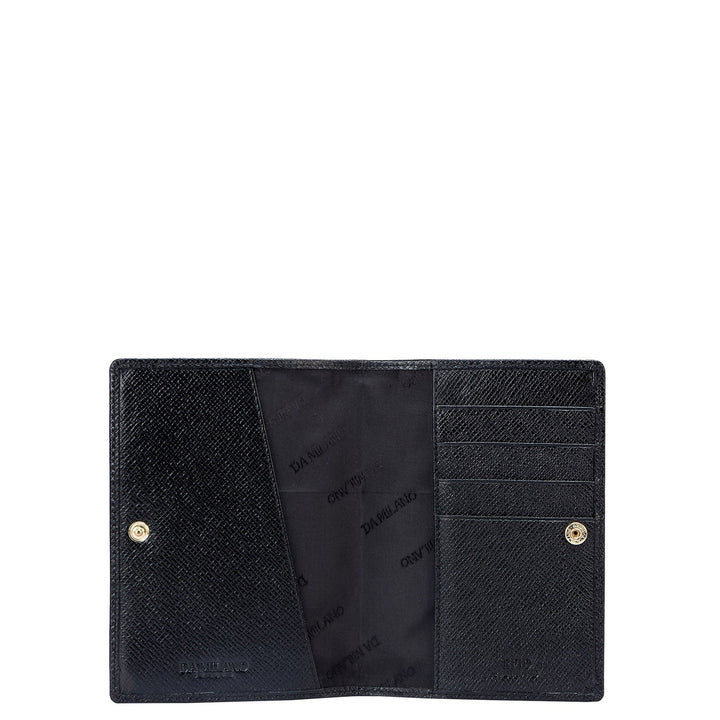 Croco Leather Passport Case - Sea Weed