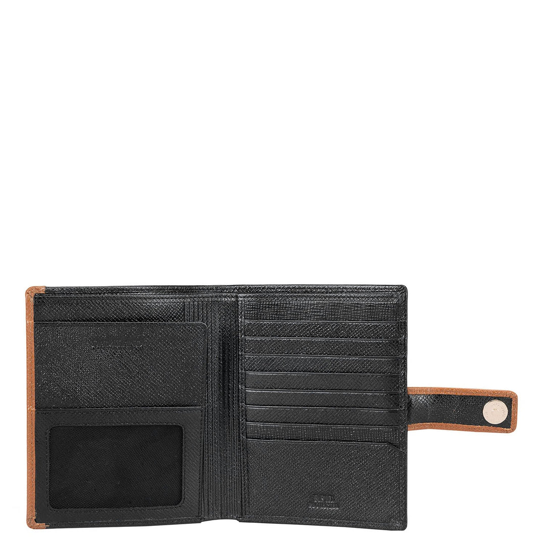 Franzy Leather Passport Case - Black