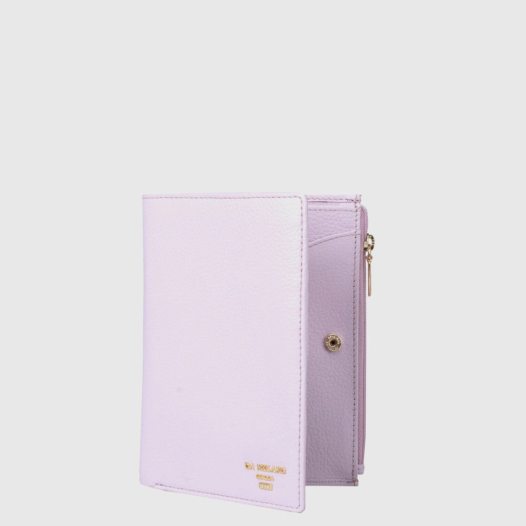 Wax Leather Passport Case - Lilac