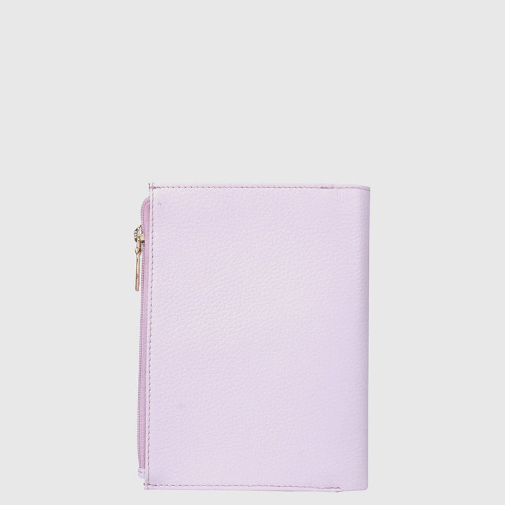Wax Leather Passport Case - Lilac