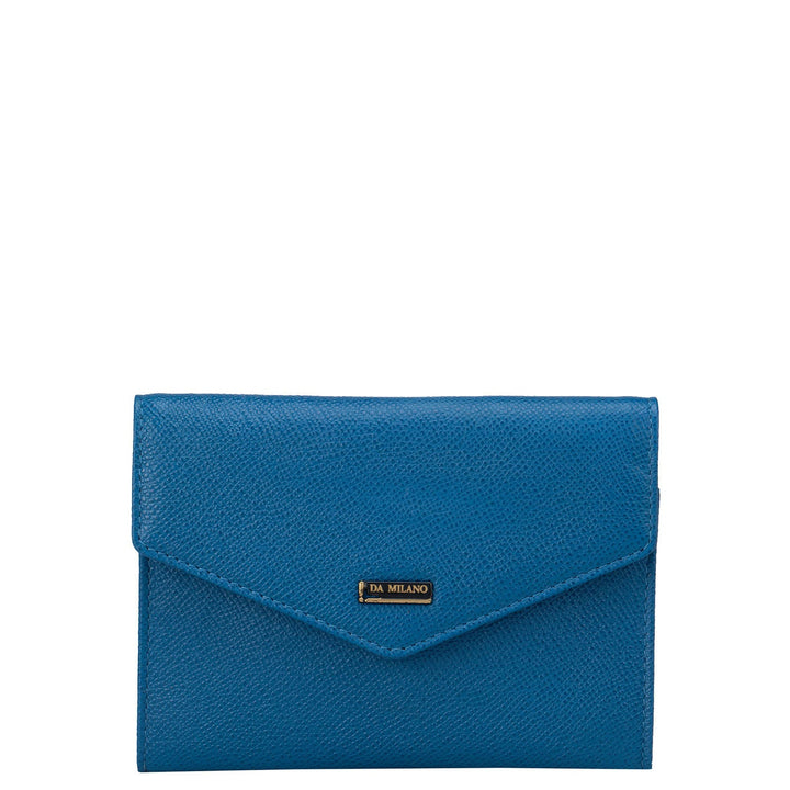 Franzy Leather Passport Case - Arctic Blue