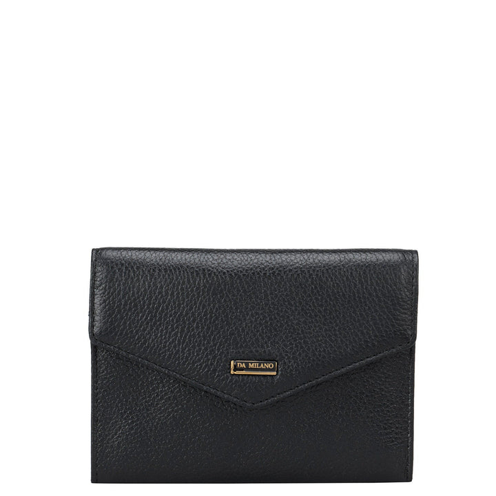 Black Vianna Passport Case With Flap