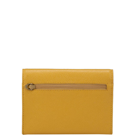 Yellow Franzy Passport Case With Flap